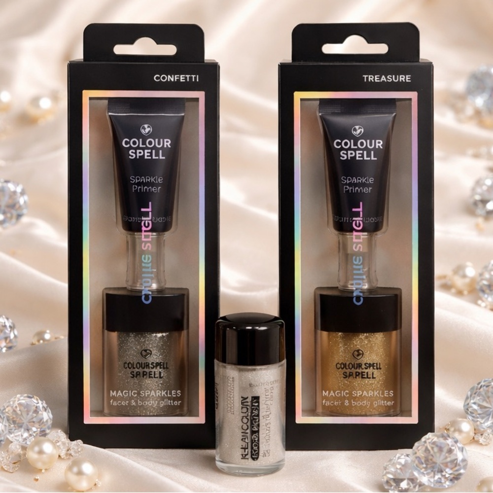 Sparkle Trio! Colour Spell Magic Sparkles, Confetti + Treasure, Loose Glitter - Picture 1 of 6